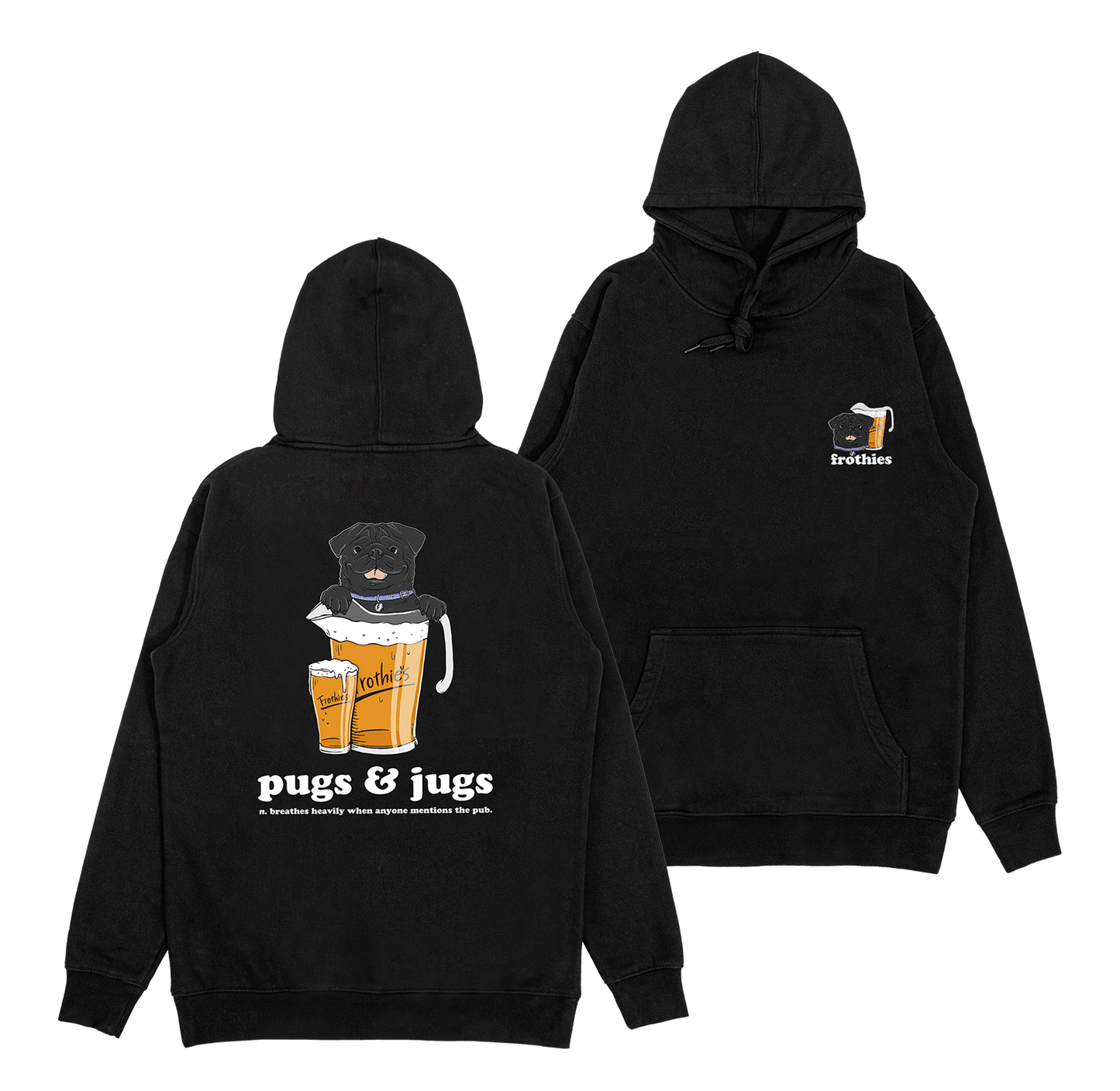 Pugs & Jugs Hoodie Hoodie Frothies