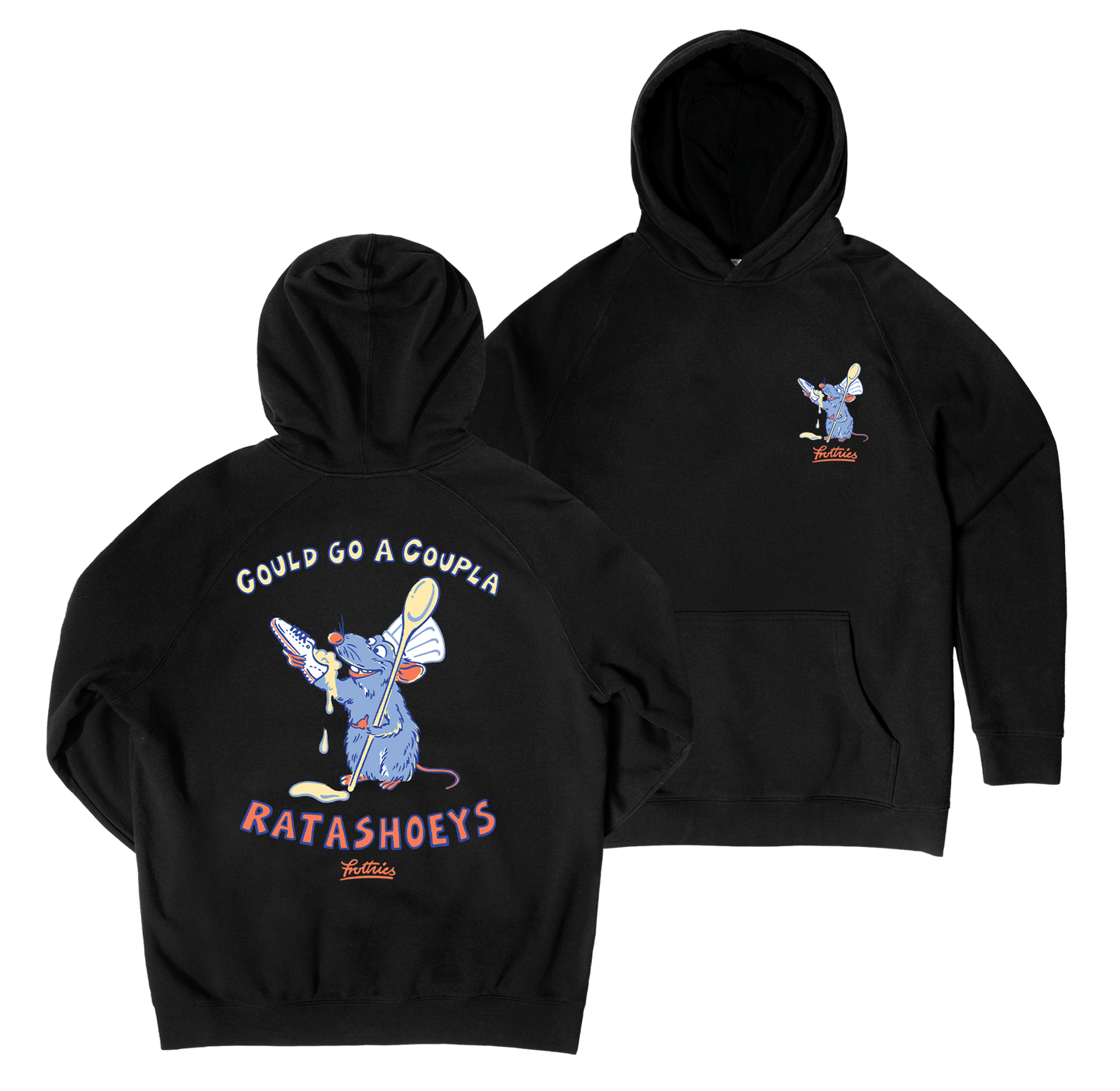 Ratashoeys Hoodie Black Hoodie Frothies