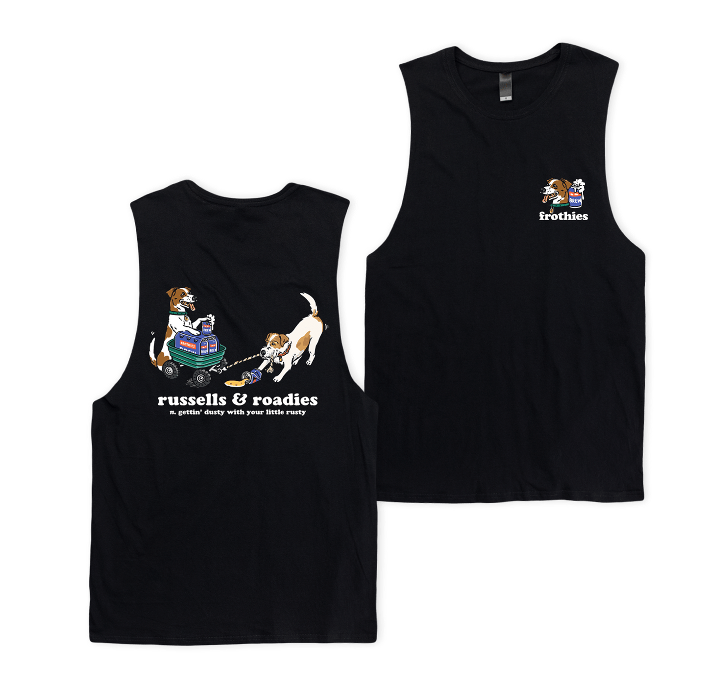 Russells & Roadies Muscle Tee Muscle Tanks Frothies
