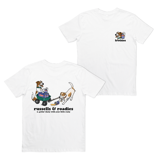 Russells & Roadies Tee T-Shirt Frothies