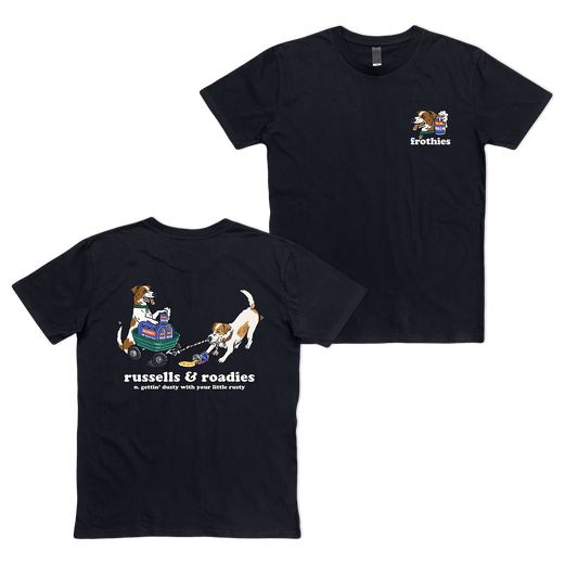 Russells & Roadies Tee T-Shirt Frothies