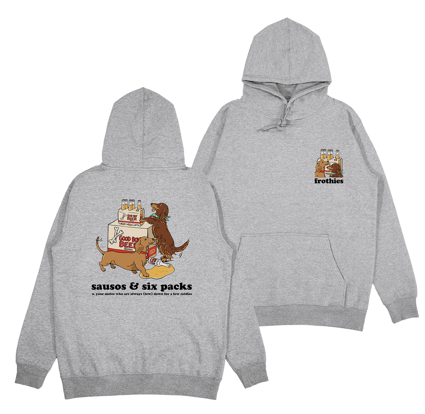 Sausos & Six-Packs Hoodie Hoodie Frothies