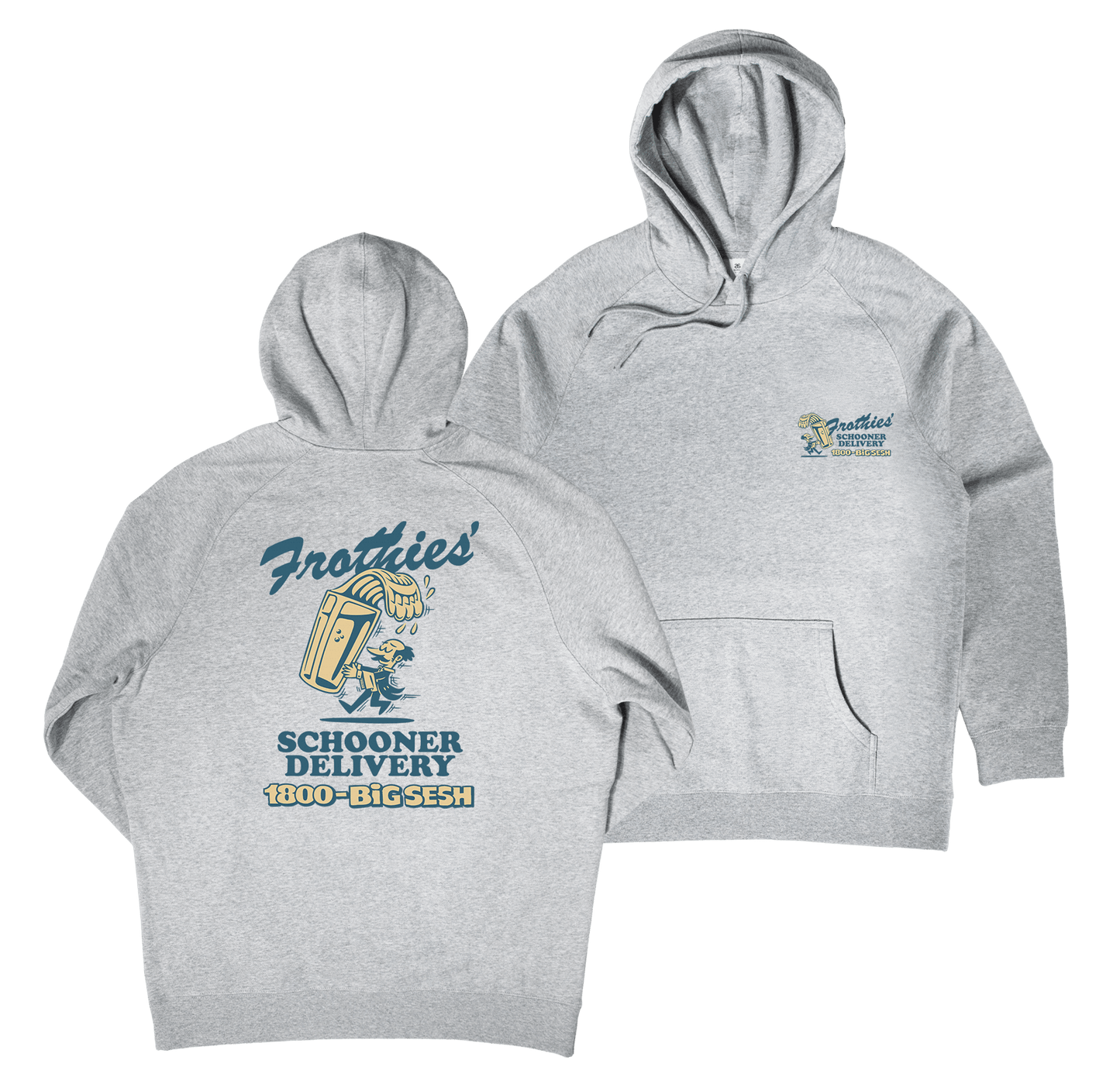 Schooner Delivery Hoodie Grey Hoodie Frothies
