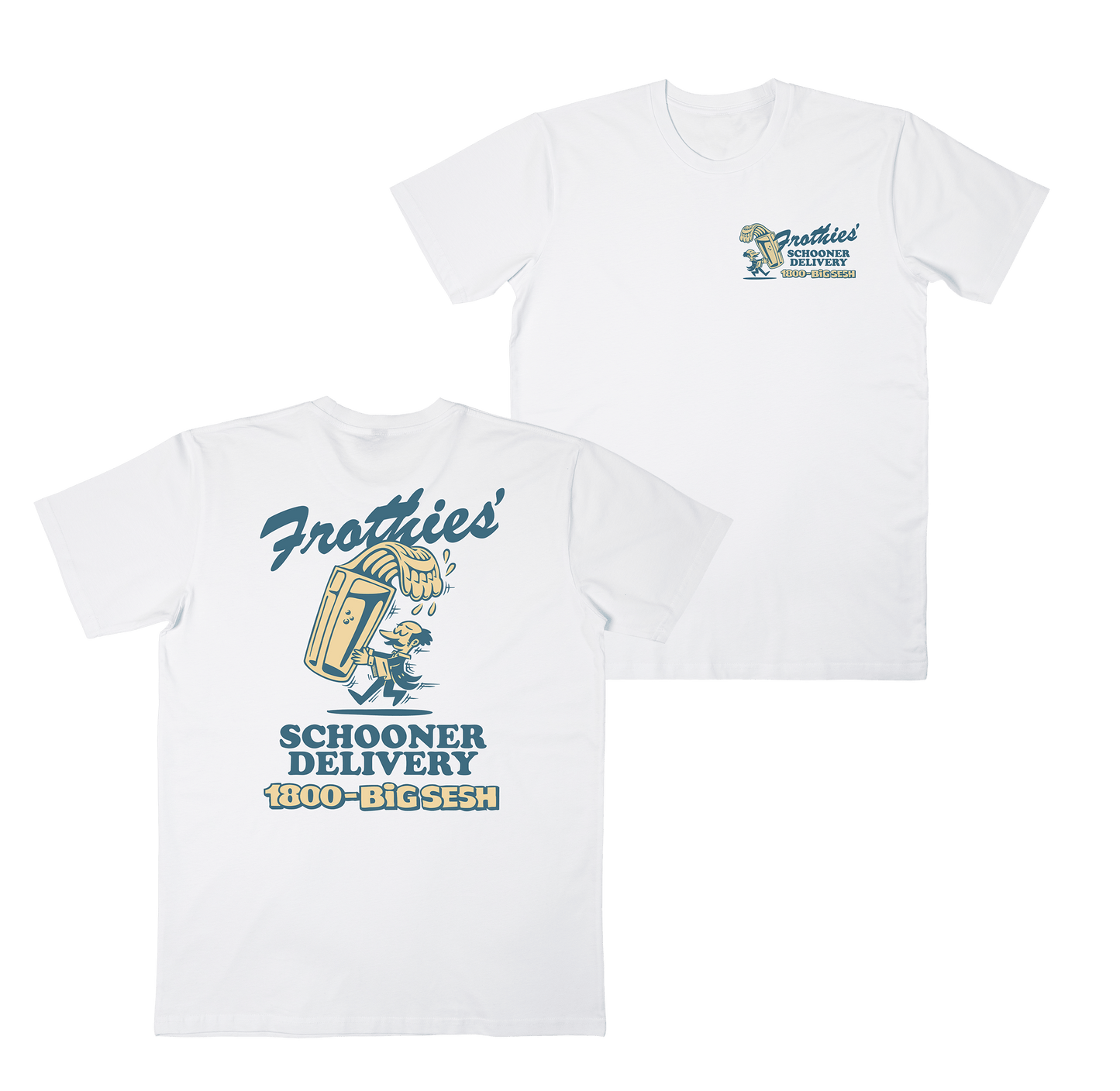 Schooner Delivery Tee White T-Shirts Frothies
