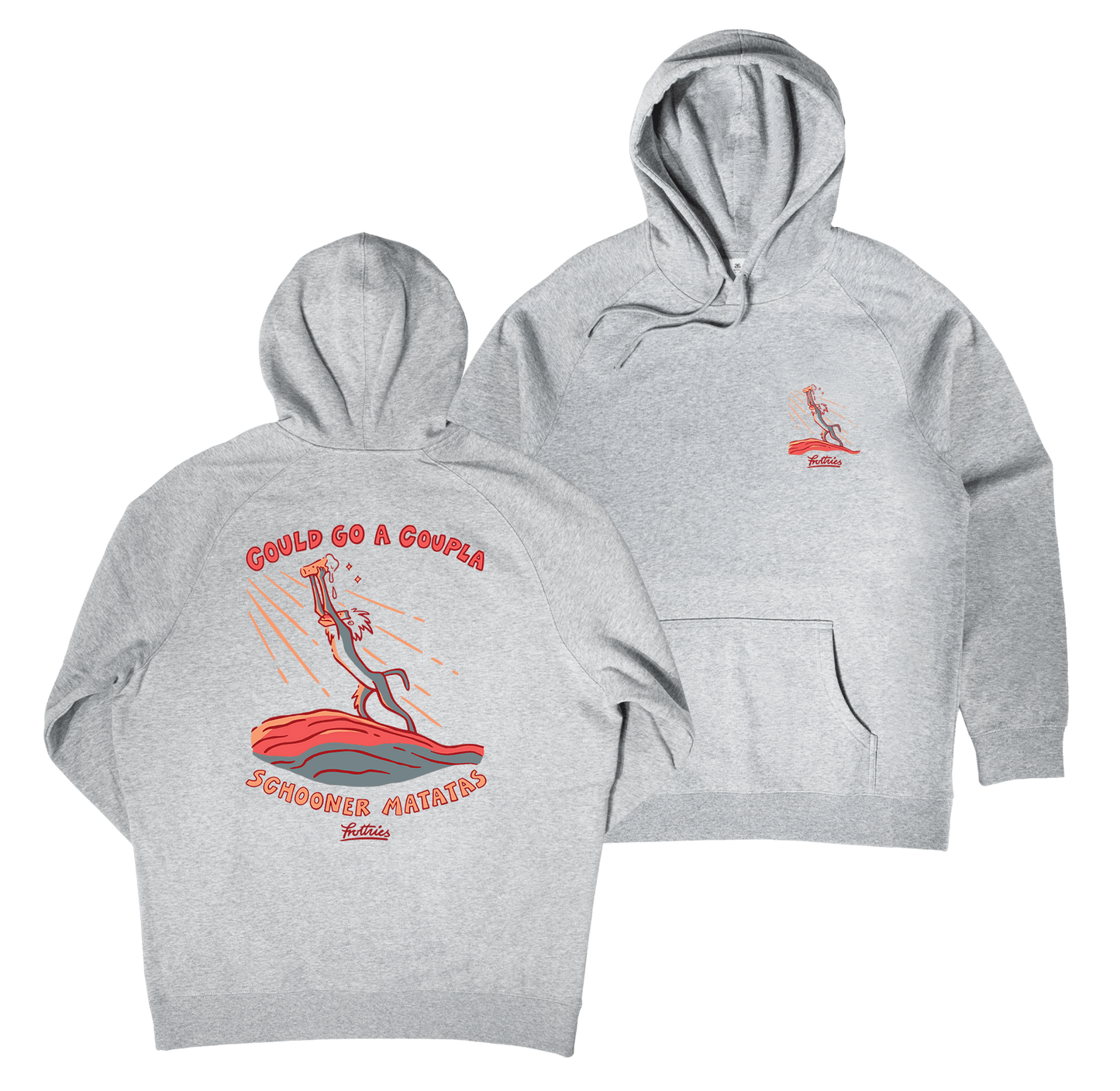 Schooner Matata Hoodie Grey Hoodie Frothies
