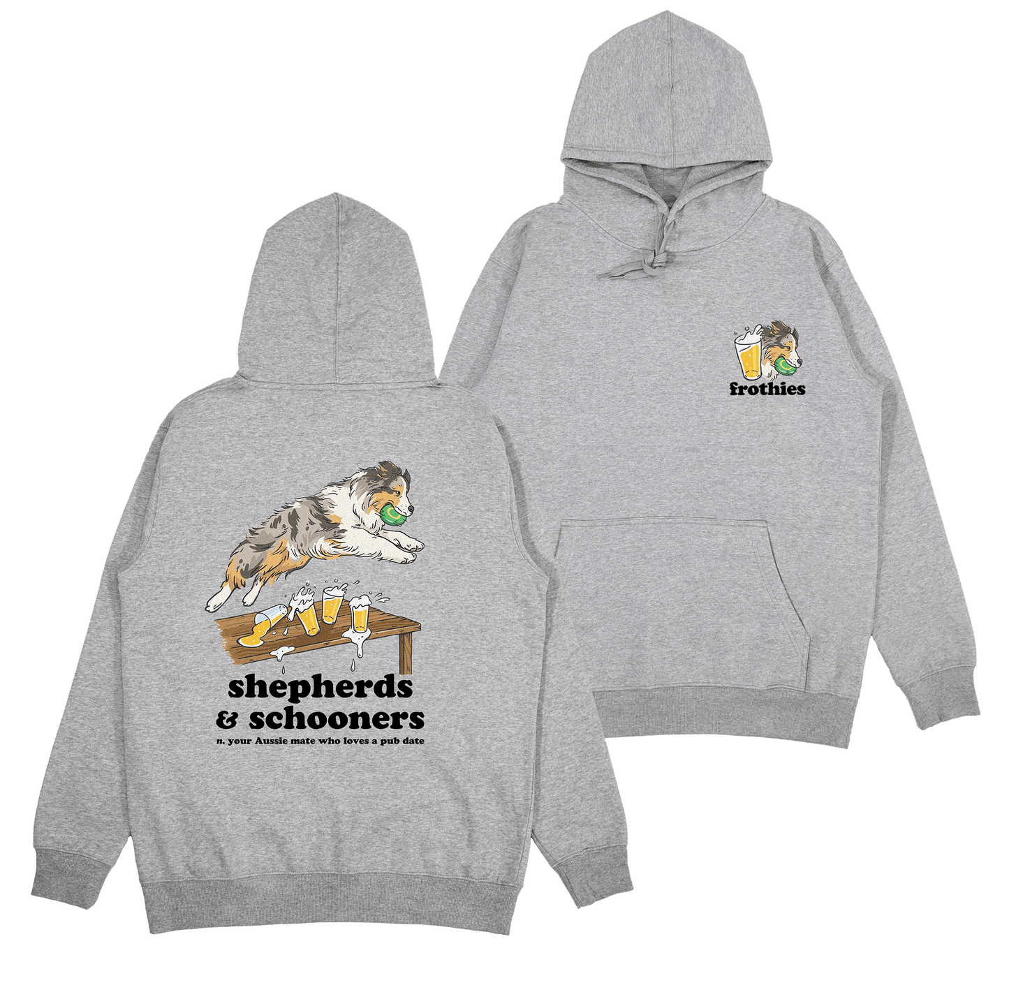 Shepherds & Schooners Hoodie Grey Hoodie Frothies