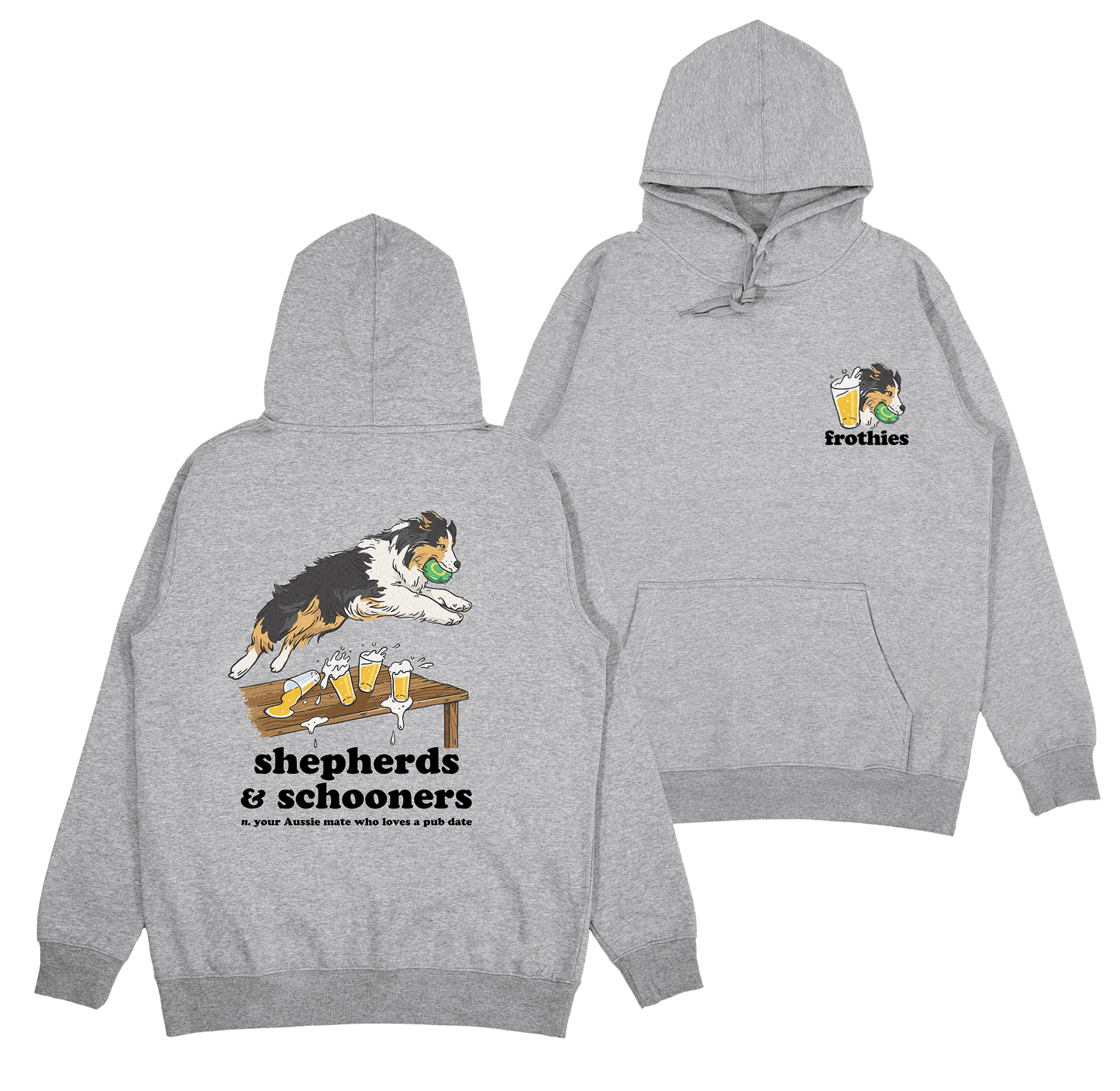 Shepherds & Schooners Hoodie Grey Hoodie Frothies