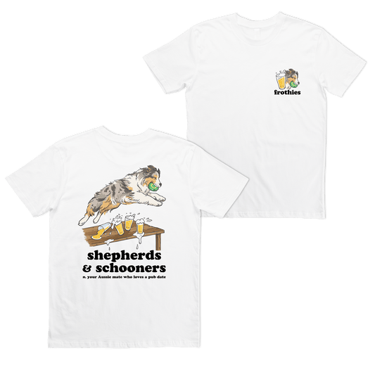 Shepherds & Schooners Tee White T-Shirt Frothies