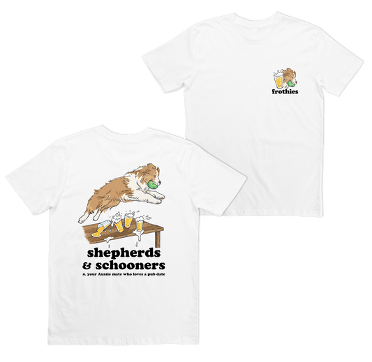 Shepherds & Schooners Tee White T-Shirt Frothies