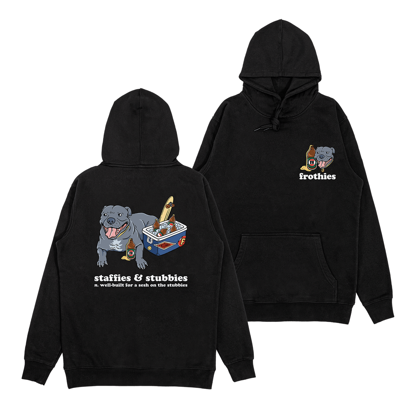 Staffies & Stubbies Hoodie Hoodie Frothies