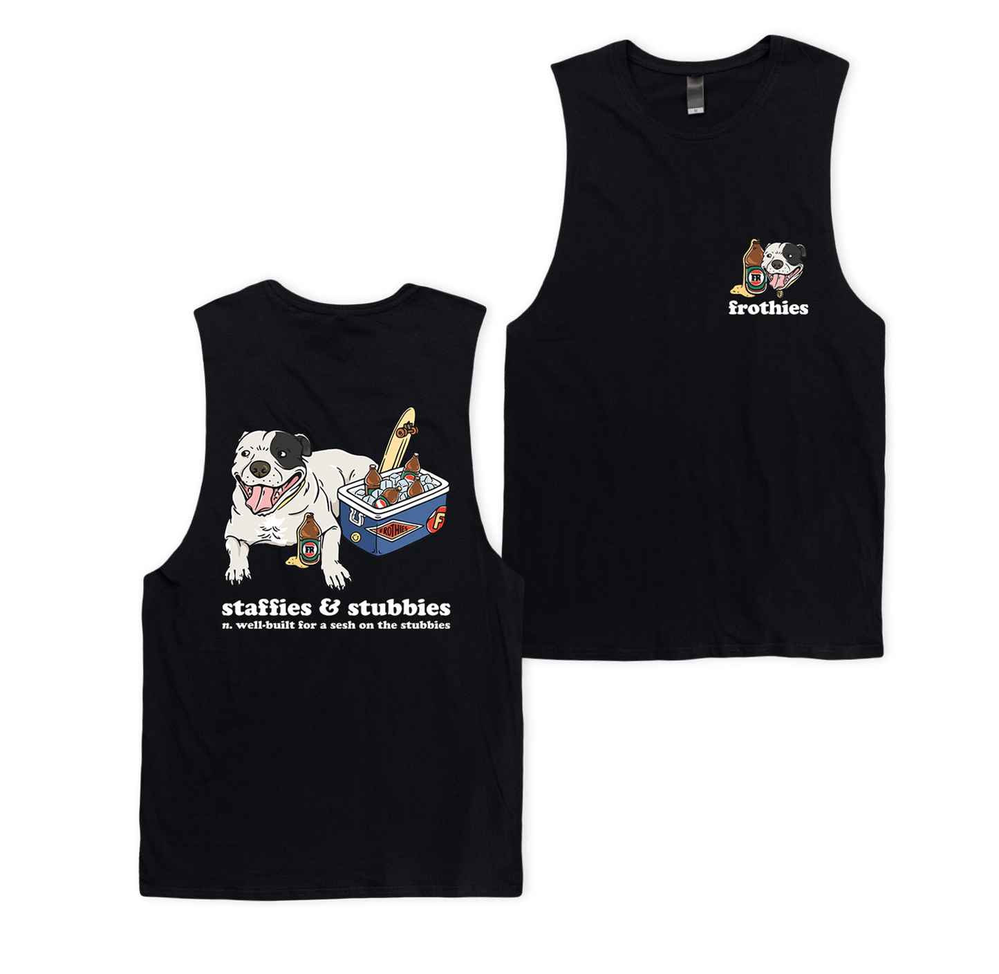 Staffies & Stubbies Muscle Tee Muscle Tanks Frothies