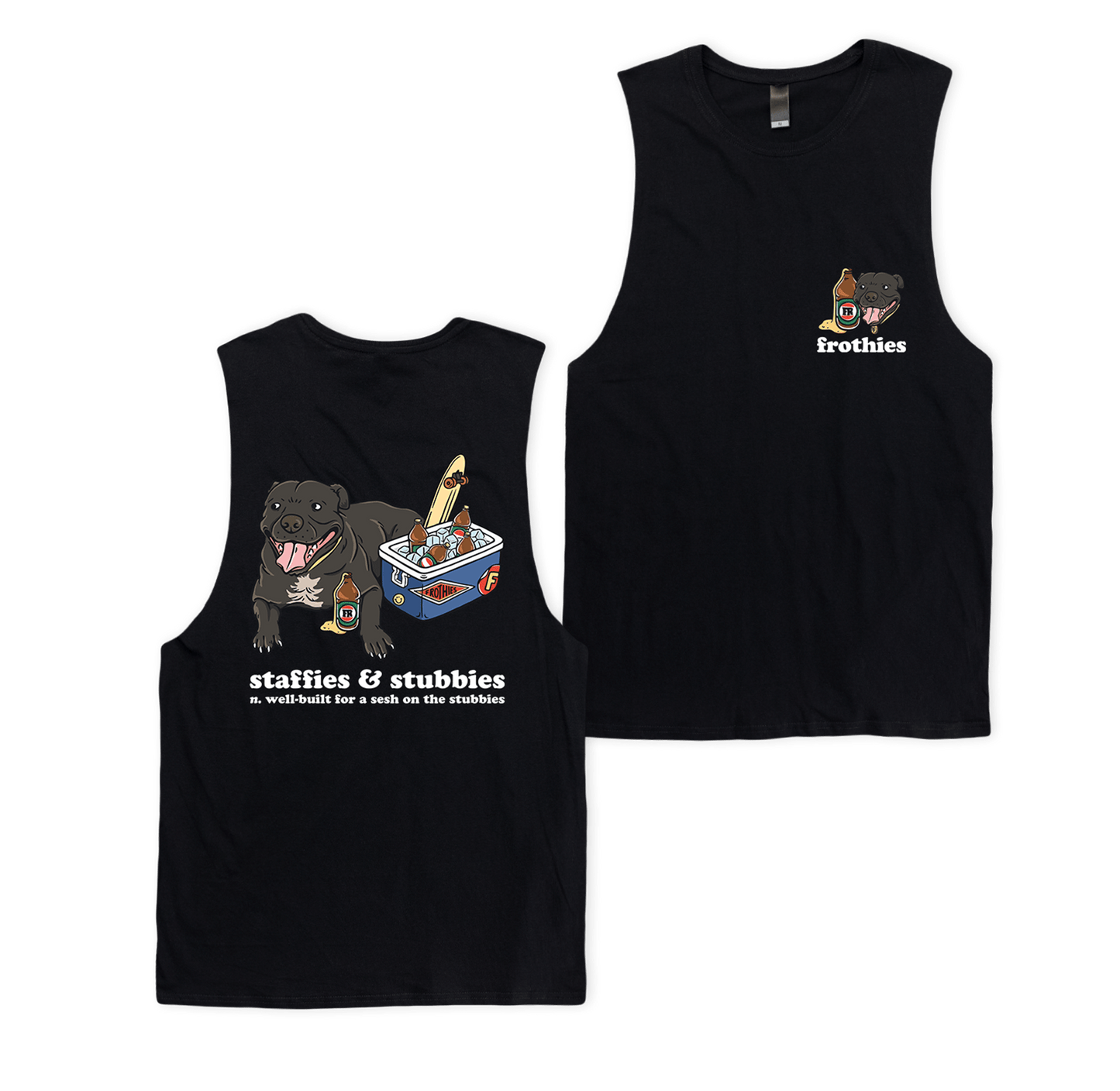 Staffies & Stubbies Muscle Tee Muscle Tanks Frothies