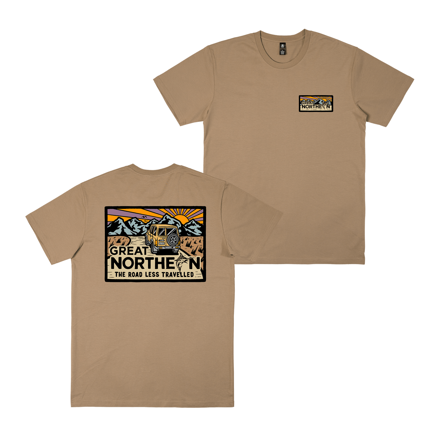 Dusty Trail Tee Tan T-Shirt Great Northern