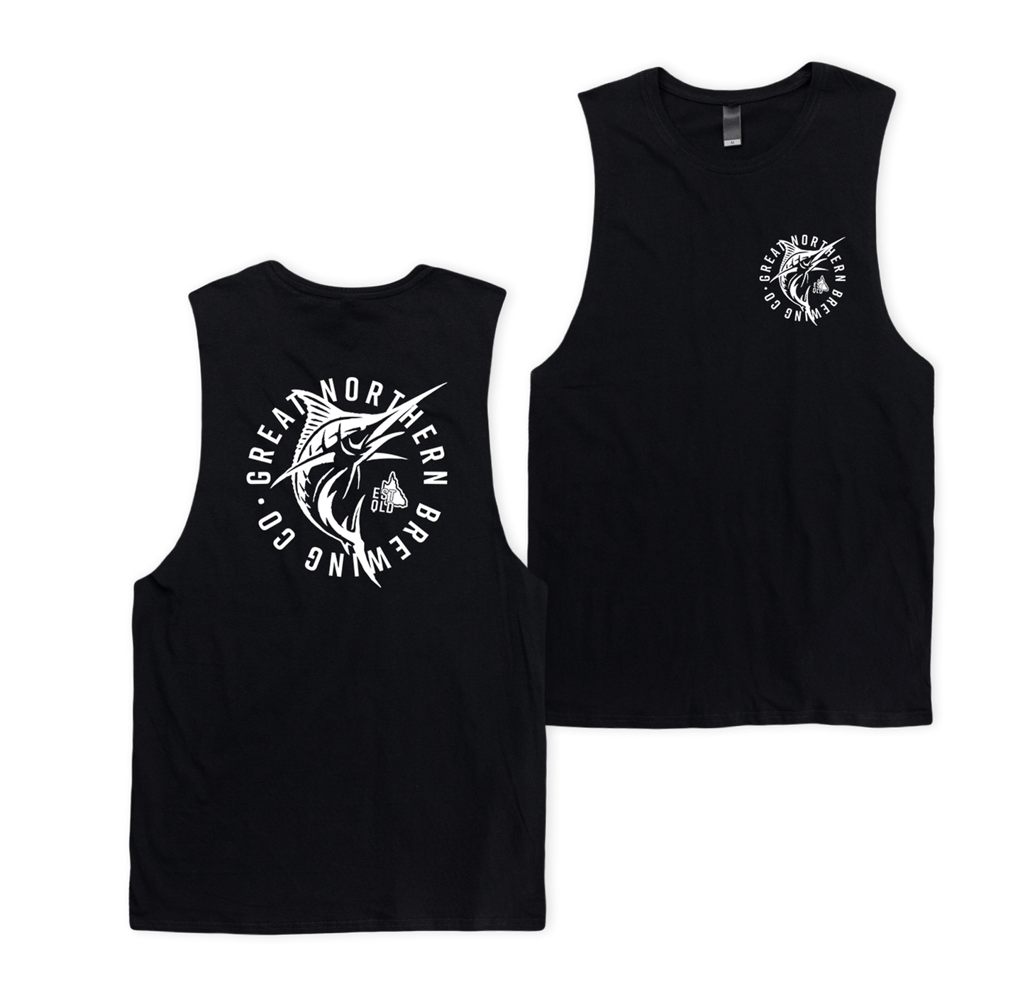 GN Stamp Muscle Tee Muscle Tanks Great Northern