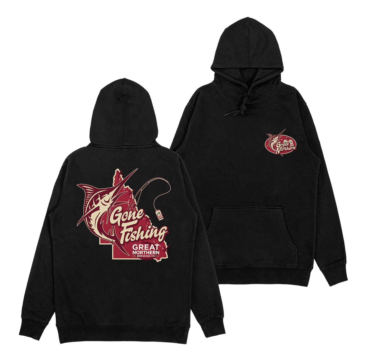 Gone Fishing Hoodie Hoodie Great Northern