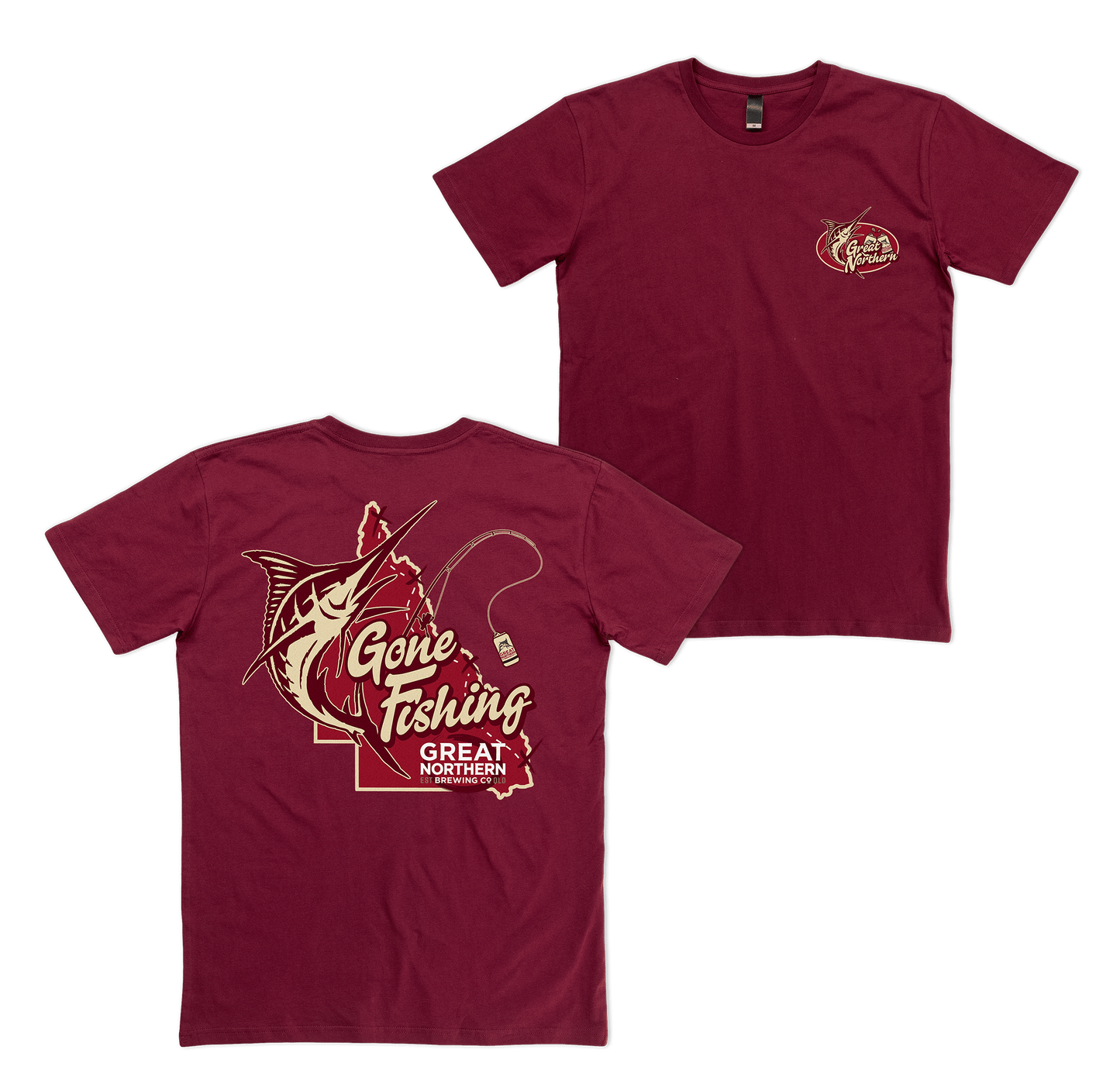 Gone Fishing Tee T-Shirt Great Northern