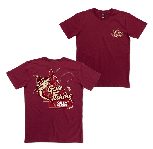 Gone Fishing Tee T-Shirt Great Northern
