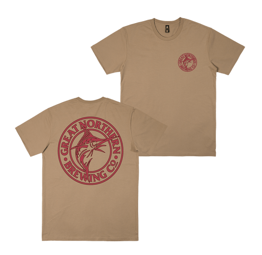 Great Northern Wireframe Tee Tan T-Shirt Great Northern
