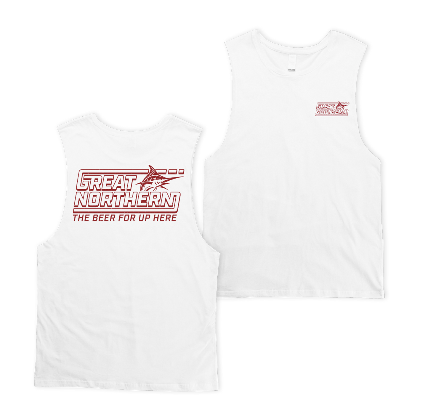 Northerner Muscle Tee White Muscle Tanks Great Northern