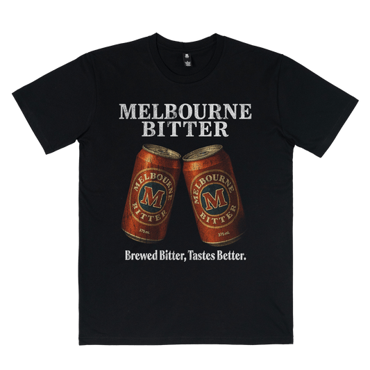 Melbourne Bitter Vintage Tee Black T-Shirt Melbourne Bitter