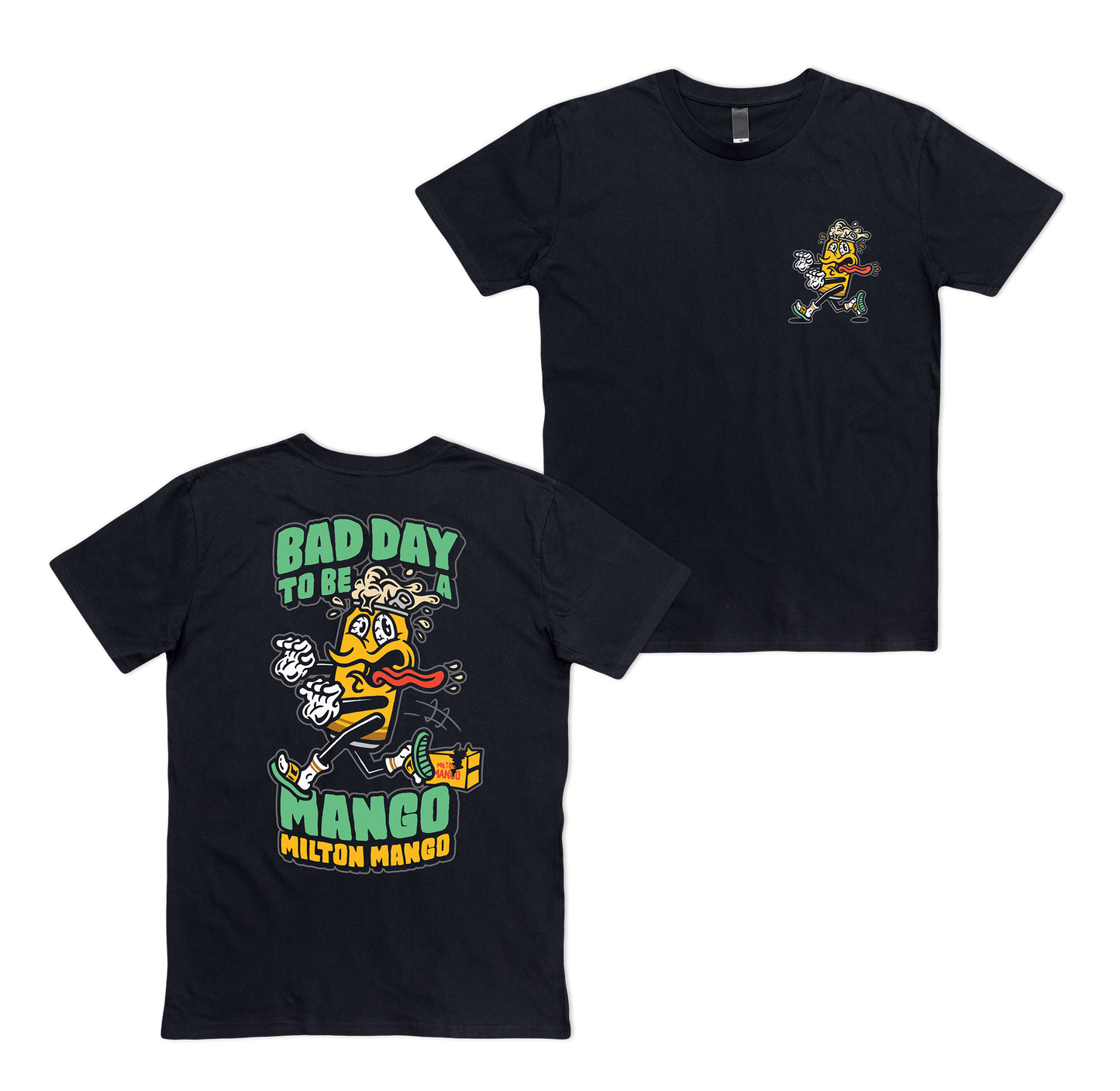 Bad Day to be a Mango Tee Black T-Shirt Milton Mango