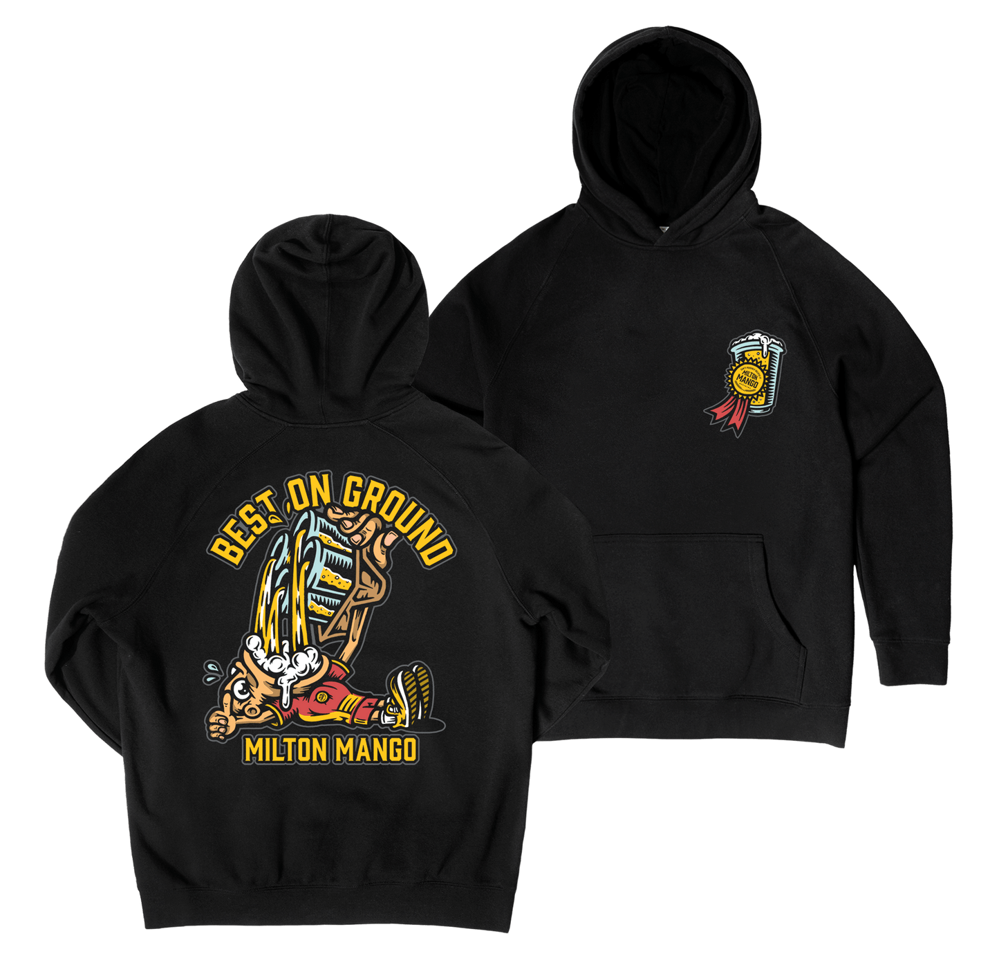 Best On Ground Hoodie Black Hoodie Milton Mango