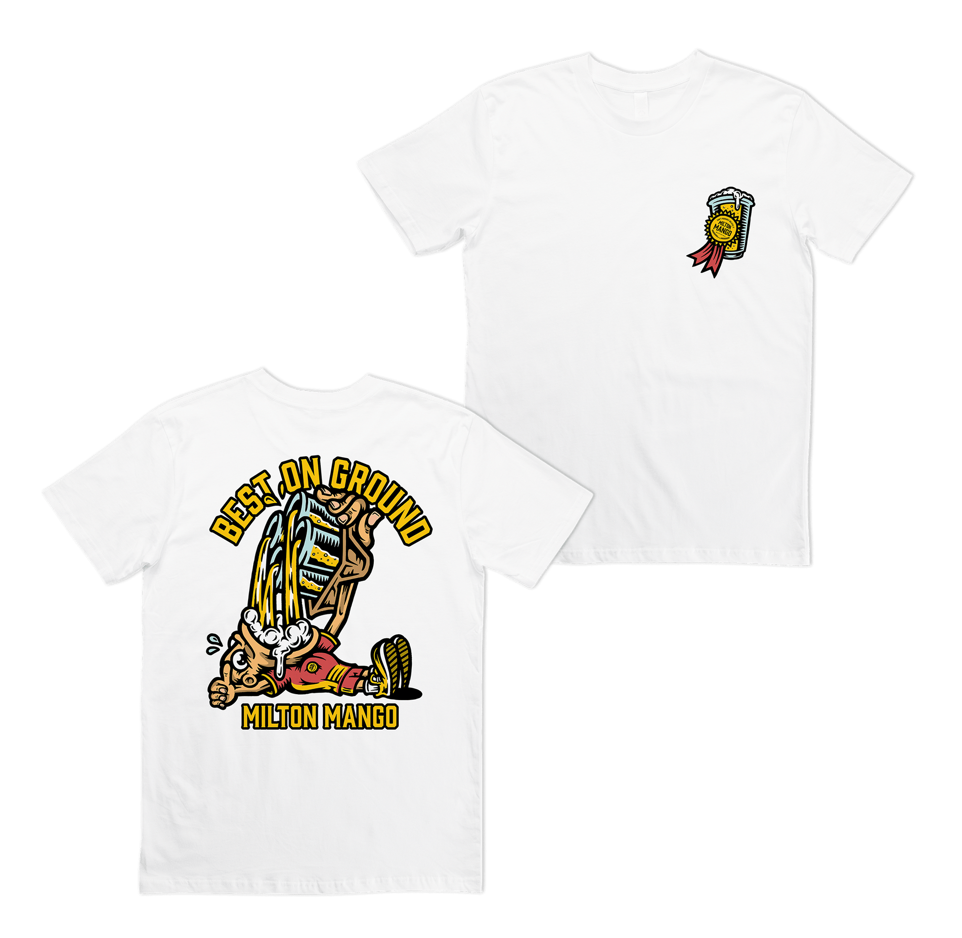 Best On Ground Tee White T-Shirt Milton Mango