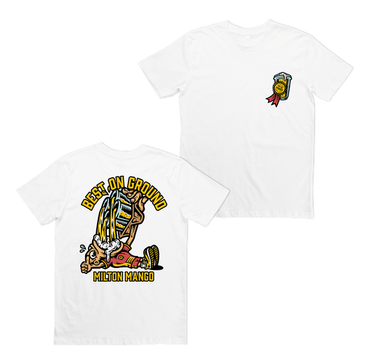 Best On Ground Tee White T-Shirt Milton Mango