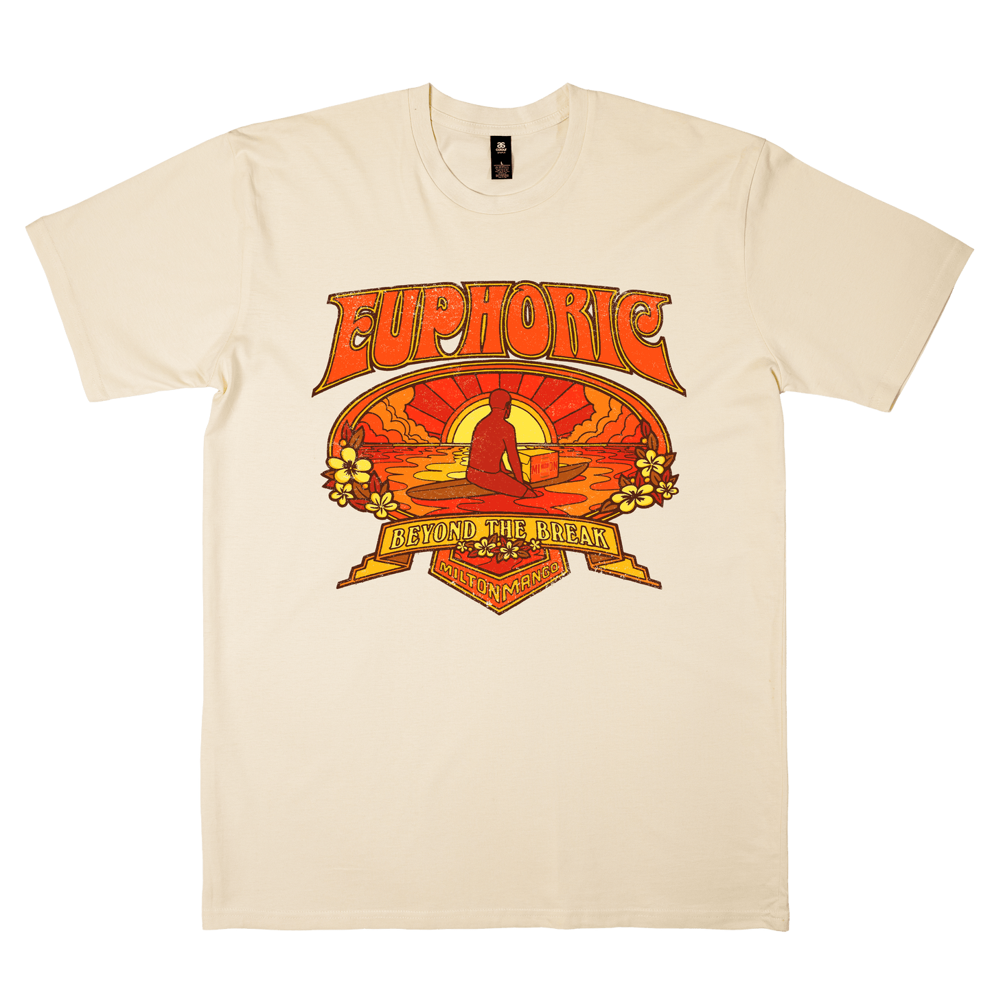 Beyond the Break Tee Ecru T-Shirt Milton Mango