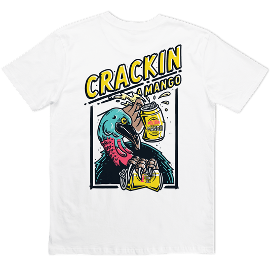 Crackin Tee White T-Shirts Milton Mango
