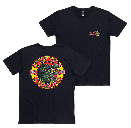 Crushing Mangoes Tee Black T-Shirts Milton Mango