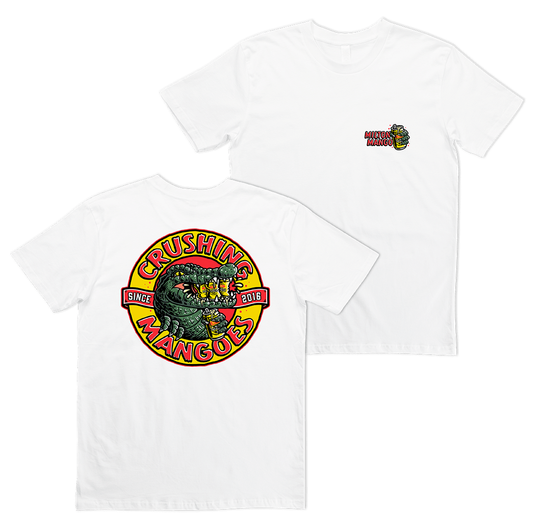 Crushing Mangoes Tee White T-Shirts Milton Mango