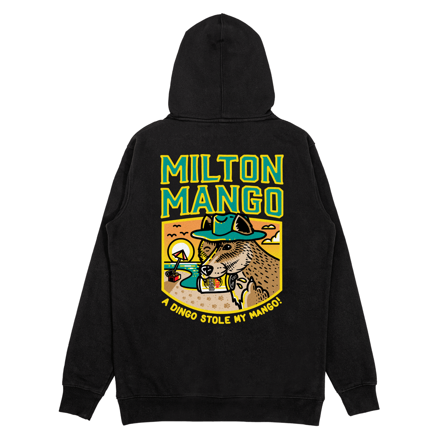 Dingo Hoodie Black Hoodie Milton Mango