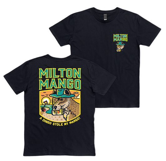 Dingo Tee Black T-Shirts Milton Mango
