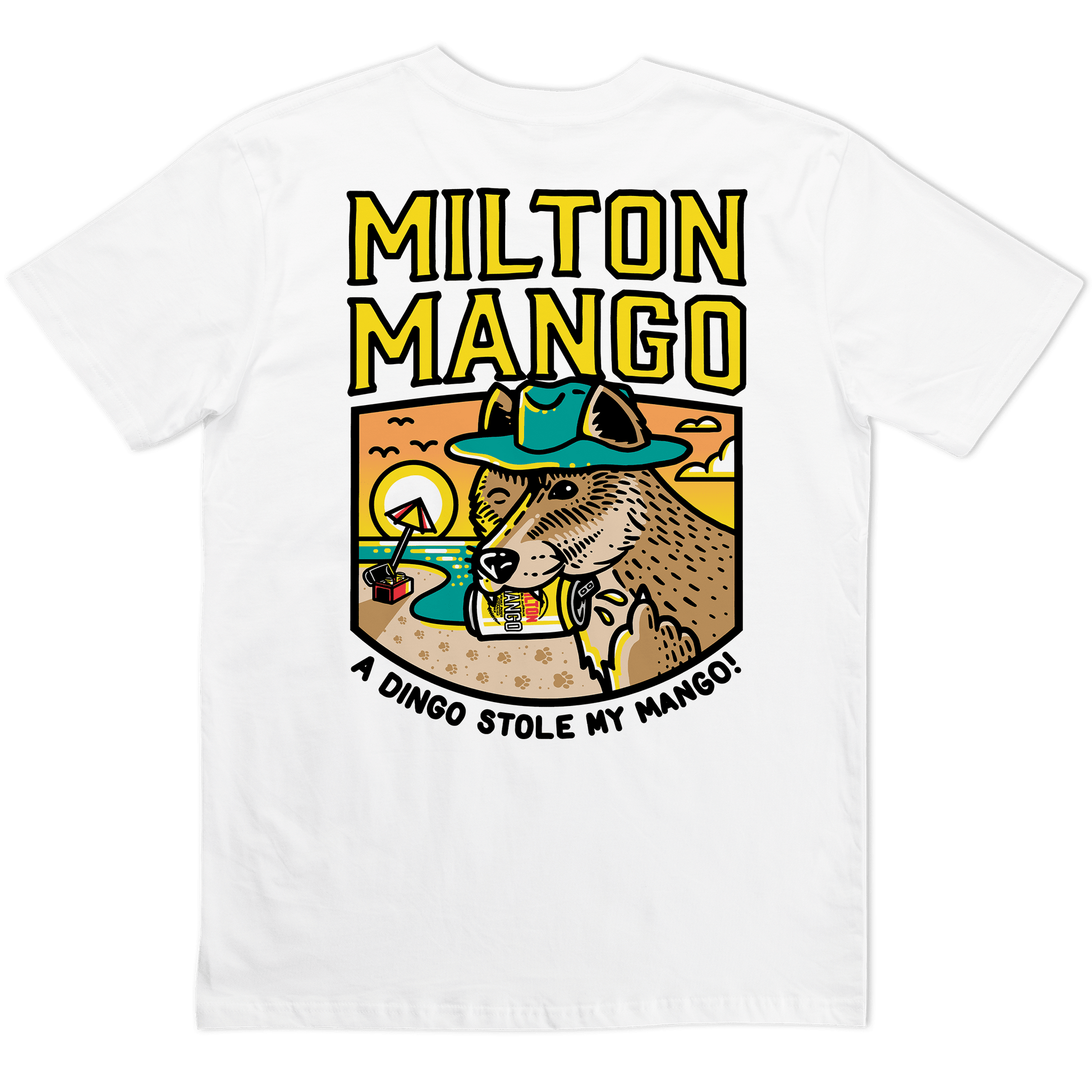 Dingo Tee White T-Shirts Milton Mango