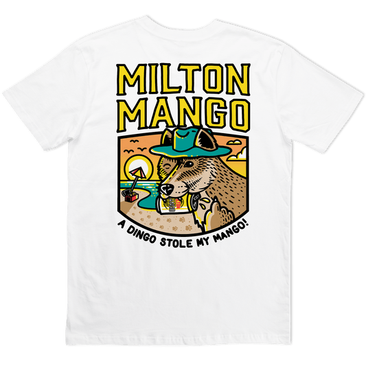 Dingo Tee White T-Shirts Milton Mango