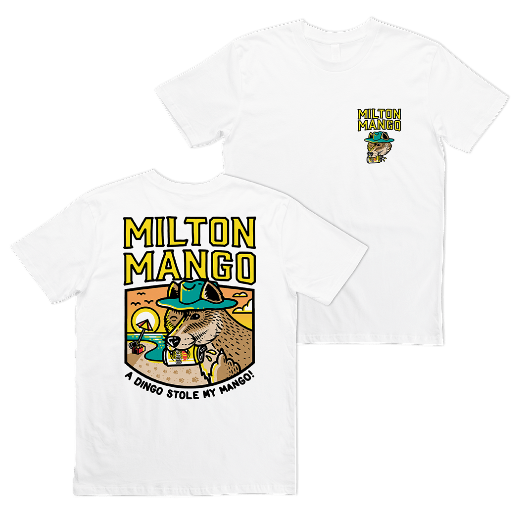 Dingo Tee White T-Shirts Milton Mango