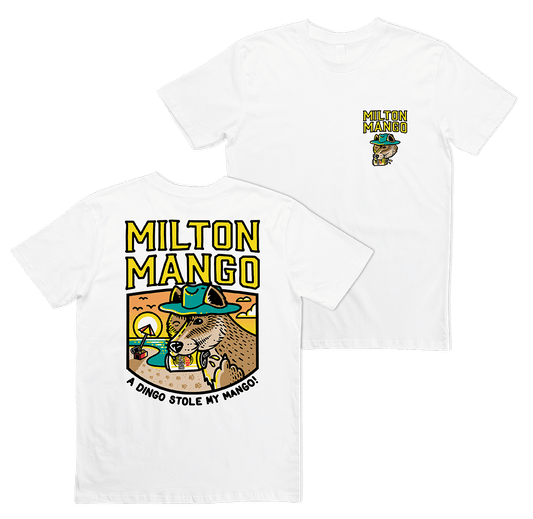 Dingo Tee White T-Shirts Milton Mango