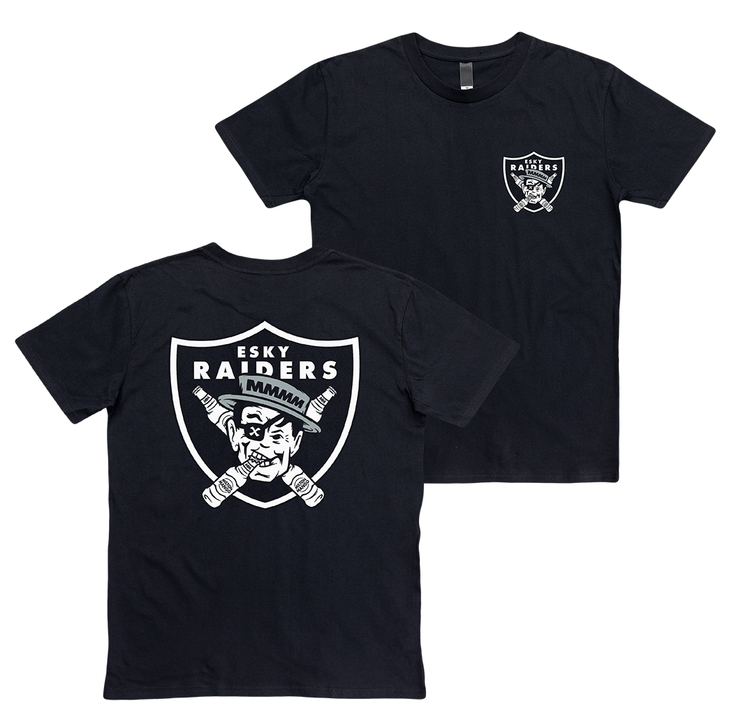 Esky Raiders Tee Black T-Shirts Milton Mango