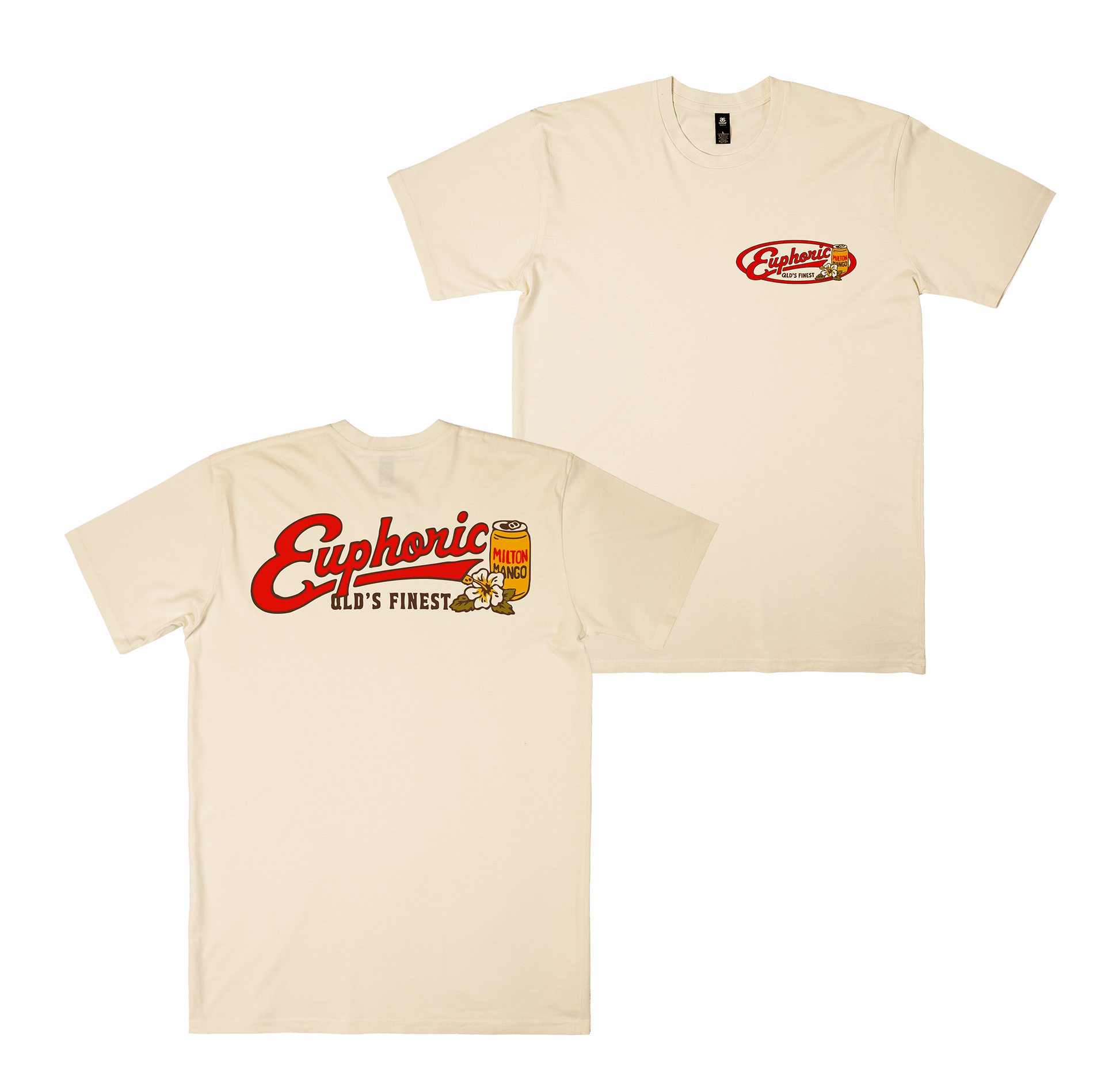 Euphoric Vintage Tee Ecru T-Shirt Milton Mango