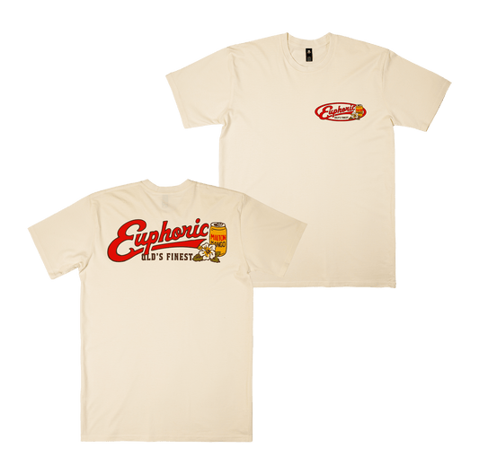 Euphoric Vintage Tee Ecru T-Shirt Milton Mango