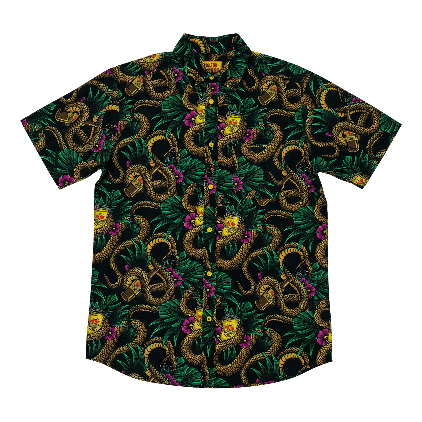 Fangin 3 Button Up Shirts Milton Mango