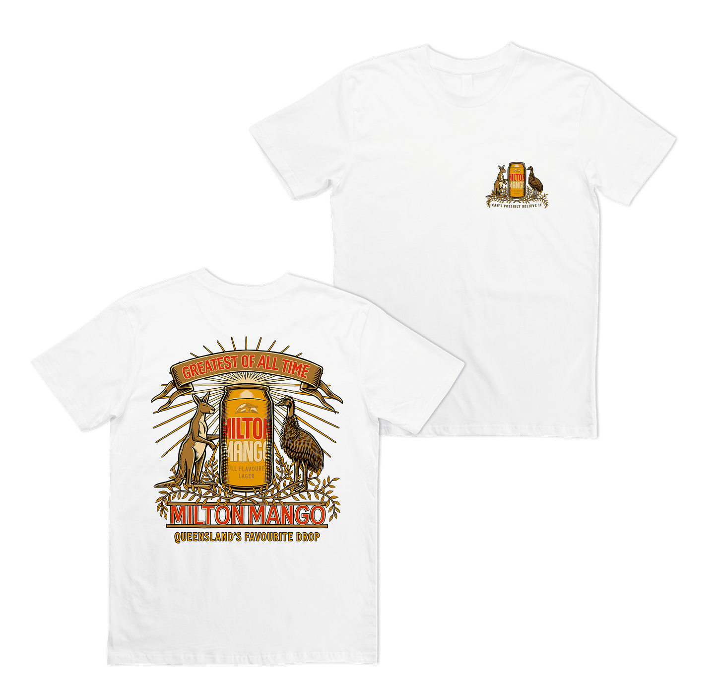 GOAT of Arms Tee White T-Shirt Milton Mango