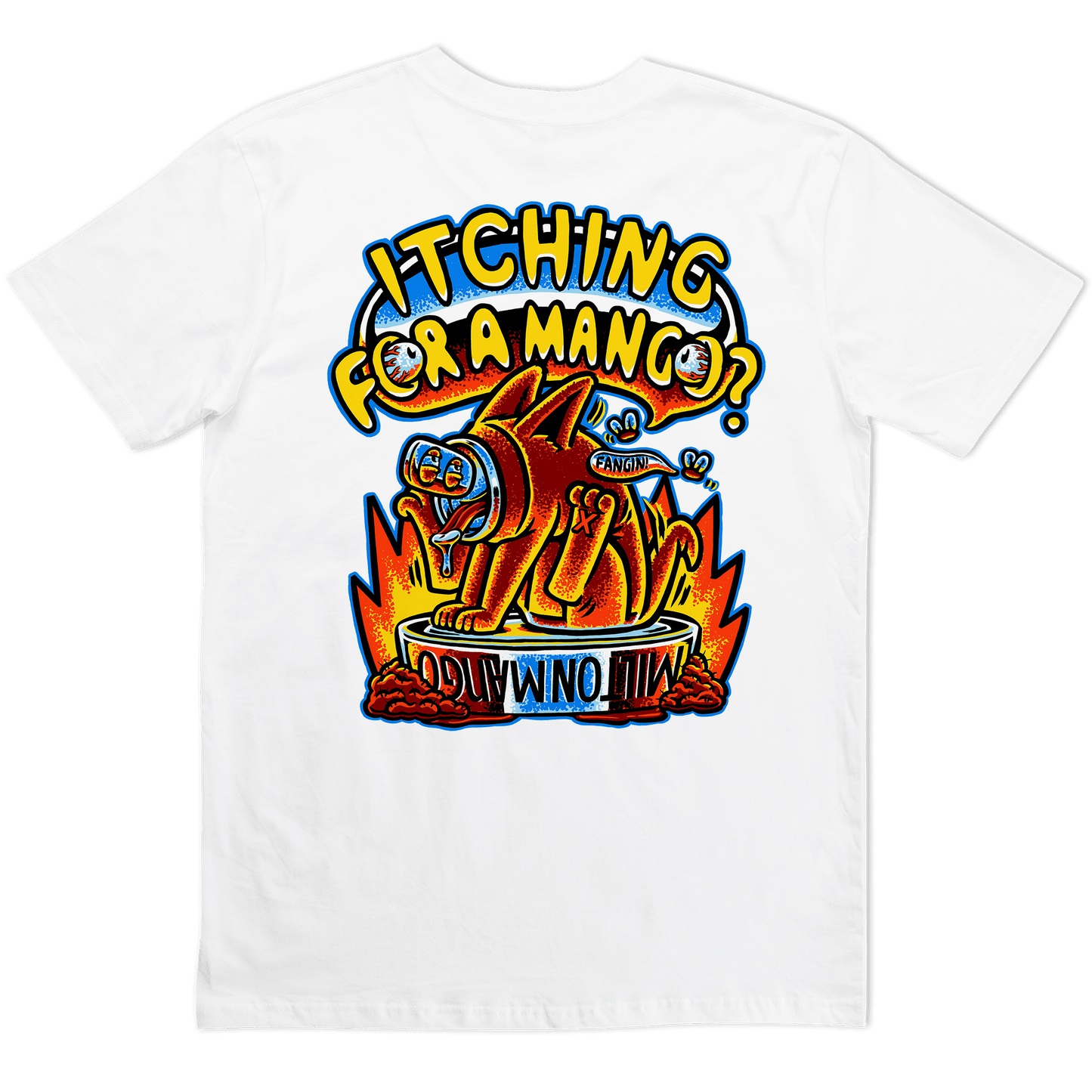Itching for a Mango Tee White T-Shirts Milton Mango