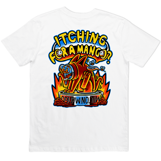 Itching for a Mango Tee White T-Shirts Milton Mango