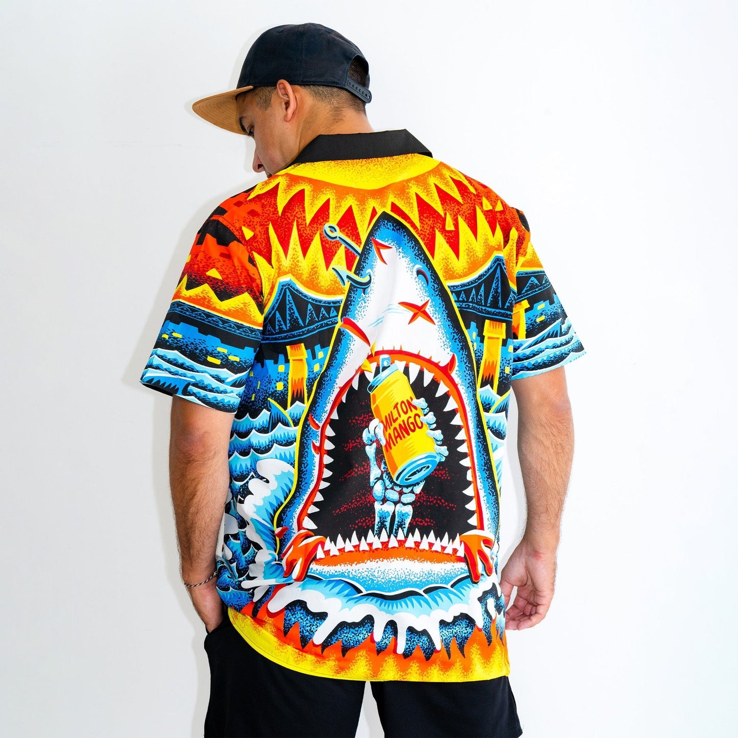 Jaws Party Shirt Button-up Shirt Milton Mango