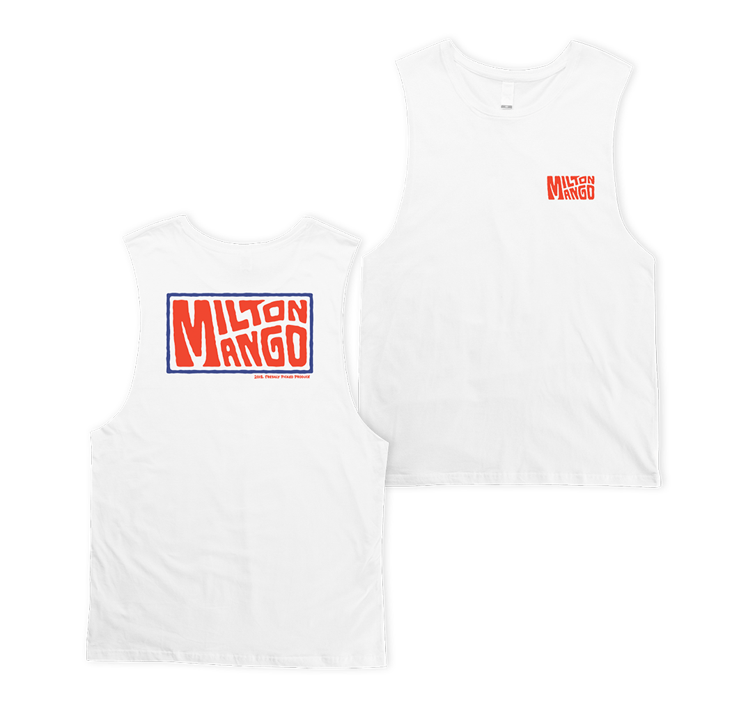 Juice Box Muscle Tee White Muscle Milton Mango