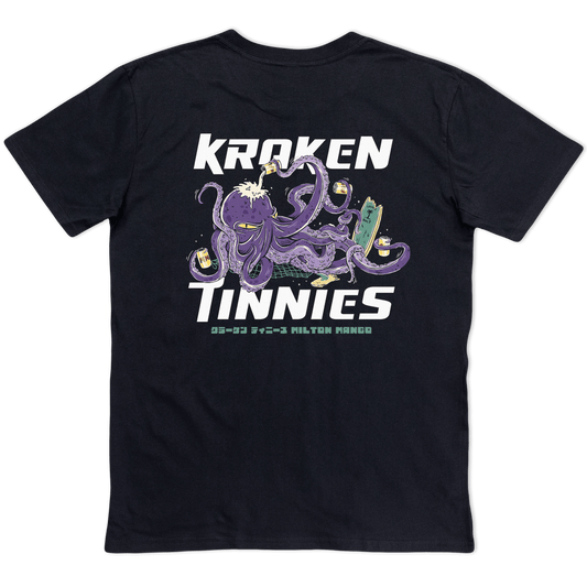 Kraken Tinnies Tee Black T-Shirts Milton Mango