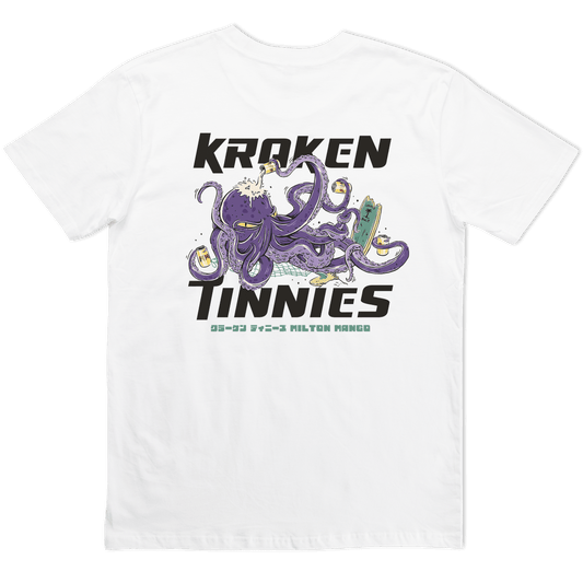 Kraken Tinnies Tee White T-Shirts Milton Mango