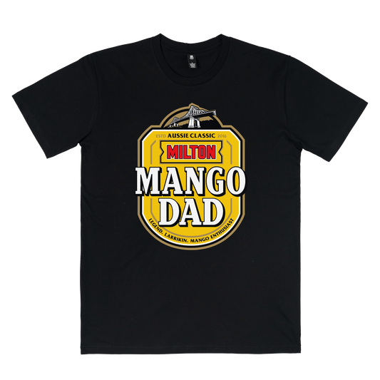 Mango Dad Tee Black T-Shirt Milton Mango